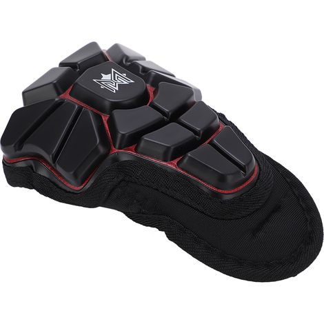 MEROCA Coque de protection enfant pour trottinette, protège-poitrine anticollision, housse de sécurité noire et rouge (1/5)