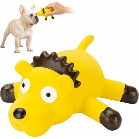 Premium Quality Natural Rubber Dog Squeaker Toy - Indestructible Chew Toy - Natural Rubber Toothbrush - Non-toxic and bite resistant. (1/5)