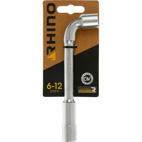 Rhino 2882 - Chiave a Pipa sboccata, Diametro 13 mm, Impronta 6/12 Punte, Realizzata in Acciaio (Cromo vanadio vanadio) (1/5)