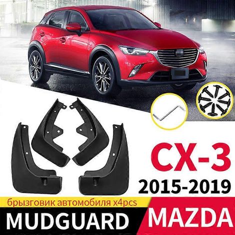 Bavettes de protection pour Mazda CX-3 2015-2019 : garde-boue en plastique, protections de roues, bavettes d'aile, accessoires extérieurs (1/5)