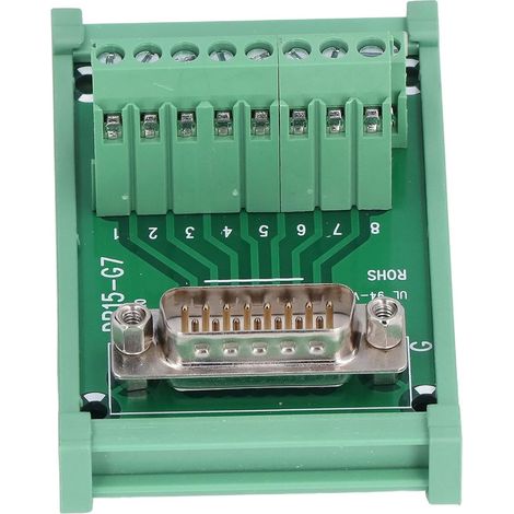 DB15 Terminal Block Board, Copper Contact, Labels (1/5)