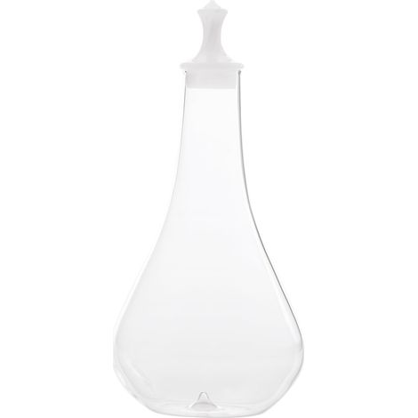 Zafferano Bottiglia Collezione Pirolo in Vetro Borosilicato Soffiato a Mano Bianco Design Elegante Ispirato agli Scacchi per Servizio Tavola (1/3)