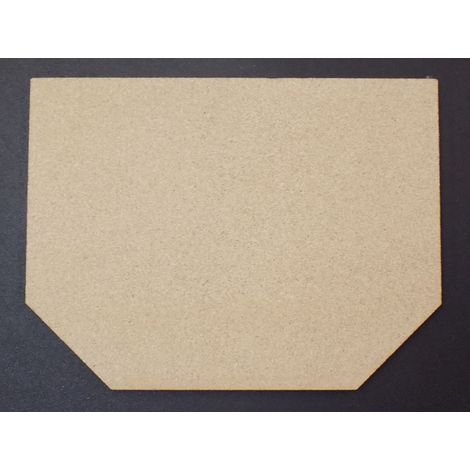 Déflecteur en bas pour poêles à cheminée Siena 277.17 de Haas+Sohn - vermiculite - dimensions d'encastrement parfaitement adaptées (1/2)