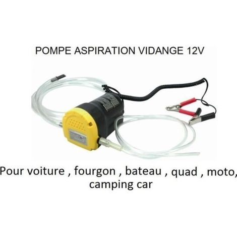 Pompe a vidange d\'huile moteur par aspiration 12V