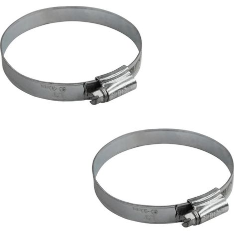 Faithfull FAIHC3XB 3X Hose Clips - Zinc MSZP 60 - 80mm x2 Clips (1/2)