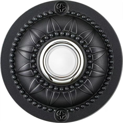Bouton de sonnette extérieur en fer, Bouton de sonnette étanche avec indicateur lumineux constant, 2 inches, Pour porte d'entrée, Remplacer l'ancien bouton de sonnette (1/5)