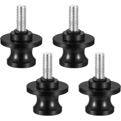 4 Pcs Moto Bobines Bras Oscillant Support M8, Curseur de Cadre Moto en Aluminium, 8mm pour Diabolos Moto, Bobines Vis du Bras Universel, Adaptateur Support pour Moto Culbuteur Arrière Fileté (1/5)