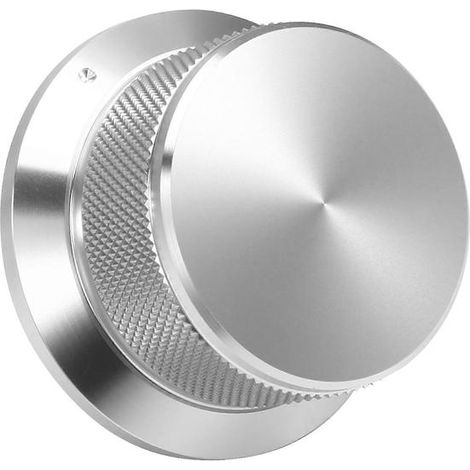 Bouton moleté massif de potentiomètre de volume et de tonalité audio, bouton de contrôle du volume audio, bouton de potentiomètre d'amplificateur de puissance audio (1/5)