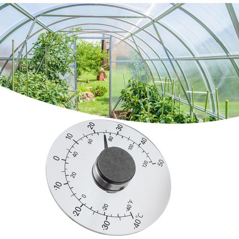 Thermomètre extérieur étanche pour portes et fenêtres, adapté aux serres, aux fermes et aux ranchs thermomètre portable. (1/5)