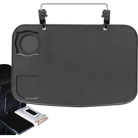 Table pliante portable pour voiture - Table pliante multifonction pour siège arrière et siège - Table à manger réglable en hauteur pour les voyages et le travail (1/5)
