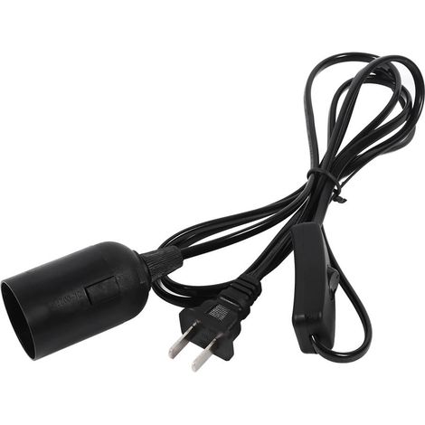 Douille Lampe Suspension E27 - Câble 172 cm Avec Interrupteur Intégré - Pour Éclairage Temporaire Ou De Secours - 1 Pièce (1/5)