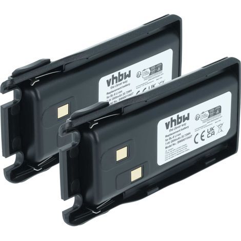 vhbw 2x Akku Ersatz für Baofeng BL-8 für Funkgerät, Walkie Talkie (2800 mAh, 7,4 V, Li-Ion)