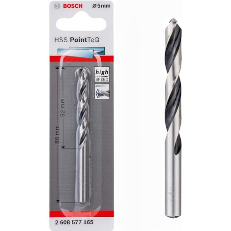 Bosch Professionel HSS- PointTeQ Ø 5 x 52 x 86 mm Metallbohrer