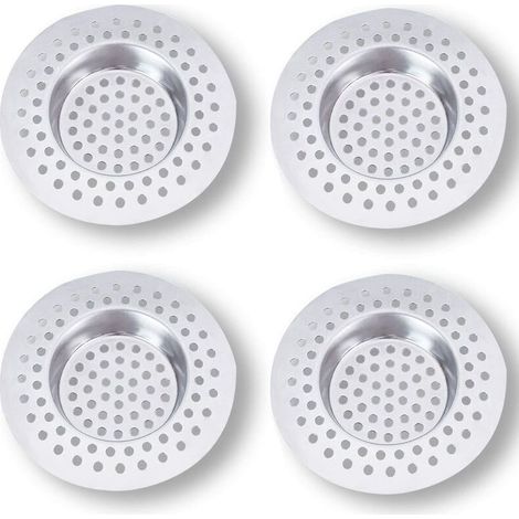 Ensemble de 3 crépines d'évier de cuisine en acier inoxydable (1/4)