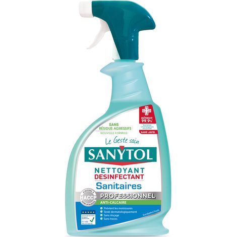 Limpiador sanytol pro sanitarios elimina bacterias 750 ml