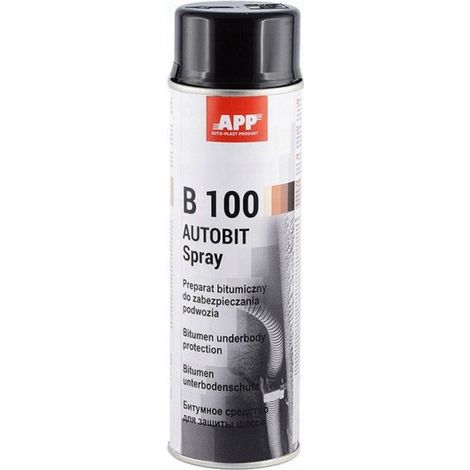 Protection bitumeuse pour bas de caisse - Antirouille - Anti gravillon - Noir - APP B100 AUTOBIT - 500ml