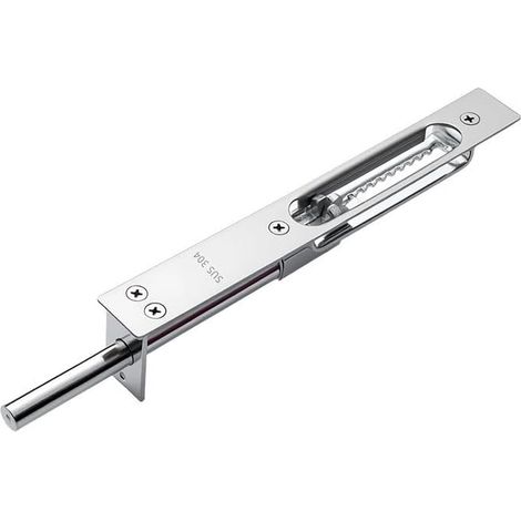 Mortaise en inox pour boulon de porte de 15, 2 cm, noir (1/5)