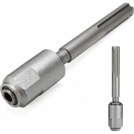 Adaptateur Convertisseur SDS Max vers SDS Plus, 40 en acier au chrome SDS Max To SDS Plus Adapter Raccord Embout Prise pour Marteau Perforateur/Piqueur Burin/Forêt/Mèche (1/4)