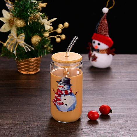 Verre À Boisson De Noël - Verre En Verre Borosilicat Résistant À La Chaleur - Pour Boissons Chaudes Et Froides - 1 Pièce (1/5)
