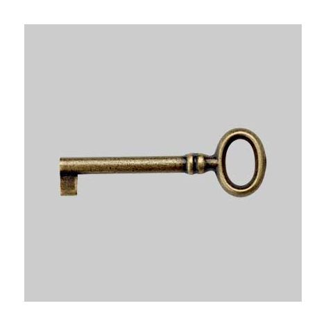 Chiave per mobili 33718 24x69 mm - ottone lucido