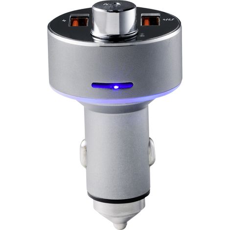 Renkforce RF-CAR-100 FM Transmitter Bluetooth® inkl. Freisprechfunktion, mit Kartenslot, Integrierte (1/5)