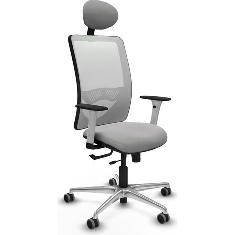 Chaise de bureau piqueras y crespo Zulema blanc soutien lombaire (1/2)