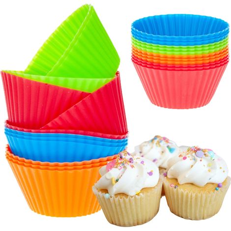 DD47 Silikonformen für Muffins, 12er-Set zum Backen (1/5)