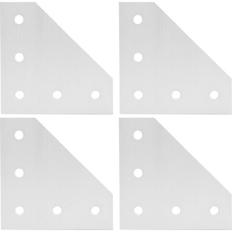 4-teiliges Verbindungsblech, außen, 5-Loch, Aluminium-Verbindungsverstärkung, rechtwinklige Verbindung, Form 4040L (1/5)