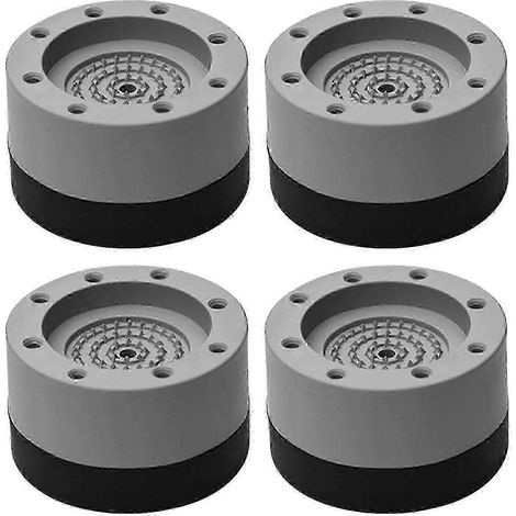 Patins anti-vibrations, patins de protection pour meubles et appareils électroménagers, rehausseurs de meubles réglables, patins antibruit, tapis de lavage (1/4)
