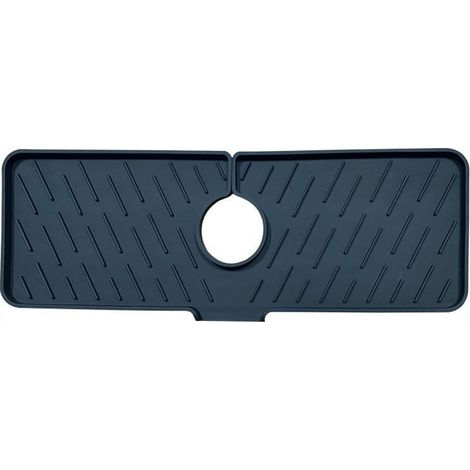 Tapis De Robinet,Tapis Pour Robinet De Cuisine,Tapis Absorbant Pour Robinet,Tampon De Vidange D'éVier,Tampon De Vidange De Qualité Alimentaire (Noir) (1/5)