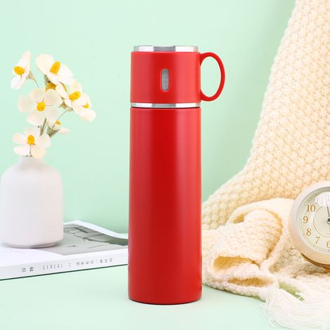 Thermos Gobelet Boisson Chaude ou Froide Work Travel School 500ml - Rouge
