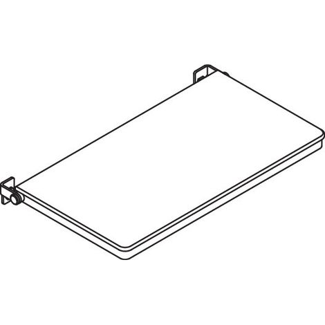 HEWI 900.51.21140 Siège rabattable DU, ré-rectangulaire (USA) Système 900 (1/3)
