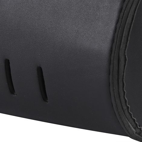Universal motorcycle saddlebag in faux leather, rolling luggage for motorcycles, black replacement (1/5)