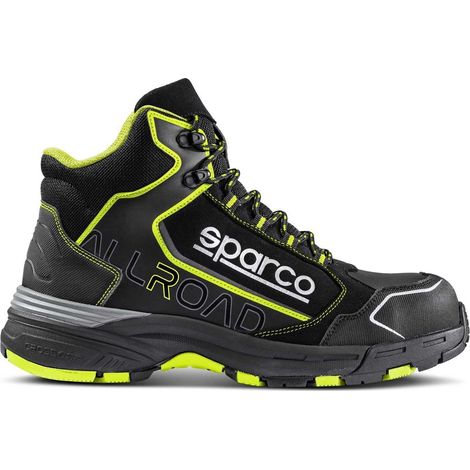 SPARCO SCARPA ALLROAD-H - Colore: Nero / Giallo Fluo - Taglia: 44