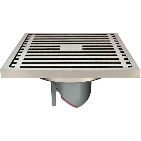 BRAVIX Déodorant de salle de bain en acier inoxydable Bamboo Row 10cm Drain de sol pour salle de bain (1/2)