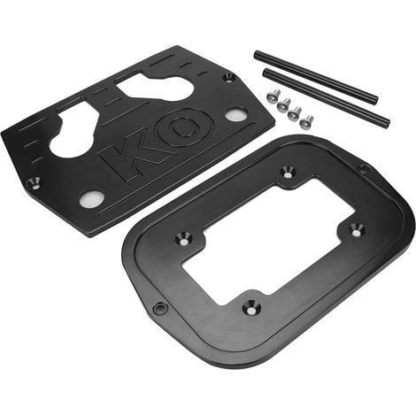 Xiuganpo Support de Plateau de Batterie en Acier Inoxydable de qualité Supérieure pour Batterie Optima 34/78 – Installation Fluide pour les Amateurs de Bricolage, Ensemble de 2 Plateaux Noir/bleu. (1/5)