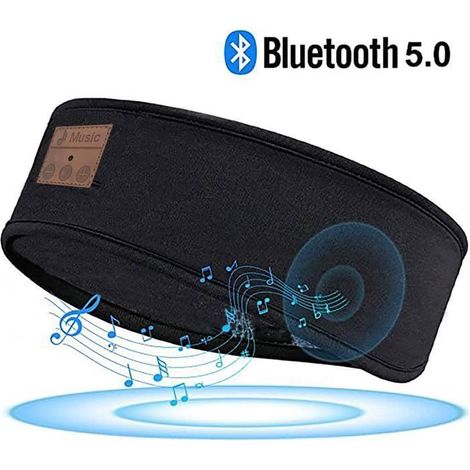 Masque de Nuit, Masque de Sommeil, Bandeau Bluetooth, Ecouteur Sommeil Cadeaux, Parfait pour Sport, Dormeurs Latéraux, Voyage (1/3)