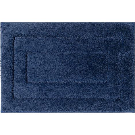 Fußmatte für den Innenbereich - Schmutzfangmatte für den Innenbereich - Trockenmatte für den Innenbereich - Bodenmatte für den Innenbereich - Badematte - Rutschfeste Matte - Polyester - Dunkelblau - W (1/5)