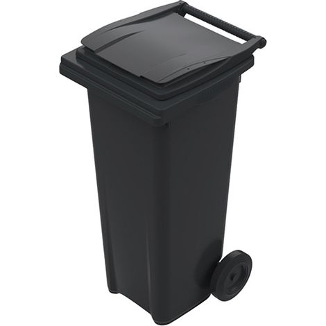 Conteneur poubelle 140 litres à préhension frontale - couvercle grenat - 480 x 550 x 1065 mm - 210003GAGA/BO