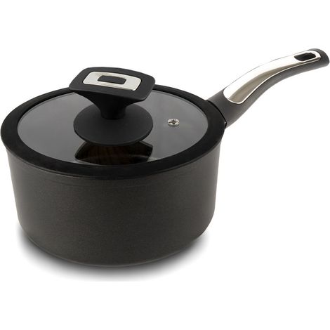 Casseruola 1 Manico Ø18 cm Antiaderente Induzione Silex Elegance Black Nero (1/5)