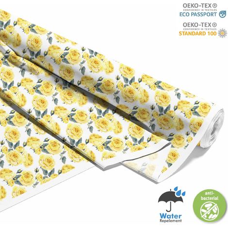 TESSUTI DECORATIVI PER ESTERNI OXFORD - Motivo rose gialle 2 (1/5)