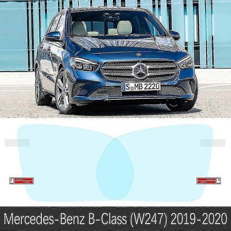 Film de protection pour rétroviseur intérieur Mercedes-Benz Classe B W245 W246 W247 (2006-2020) - Accessoires autocollants anti-buée et imperméables - Classe B (W247) 2019-2020 (1/5)