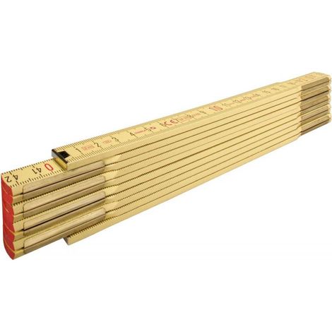 Stabila Holz-Gliedermaßstab Type 600 1104 Metro ad asta 2 m Legno di faggio