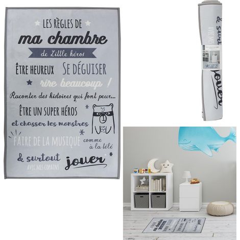 Tapis règles de la chambre enfant 60x90 cm (1/5)