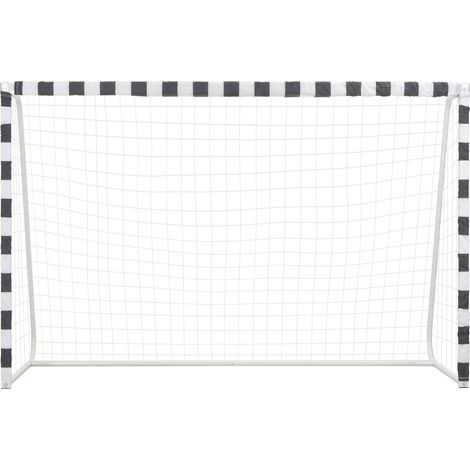 Maison Exclusive - Fußballtor 300 x 200 x 90 cm Metall Schwarz un (1/5)