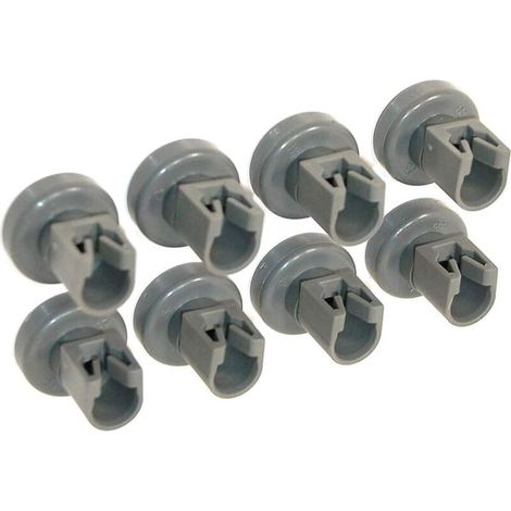 Roulettes pour panier supérieur de lave-vaisselle – compatibles avec Privileg, Faure, AEG, Electrolux, Zanussi, Ikea… Jeu complet de 8 roulettes (1/4)