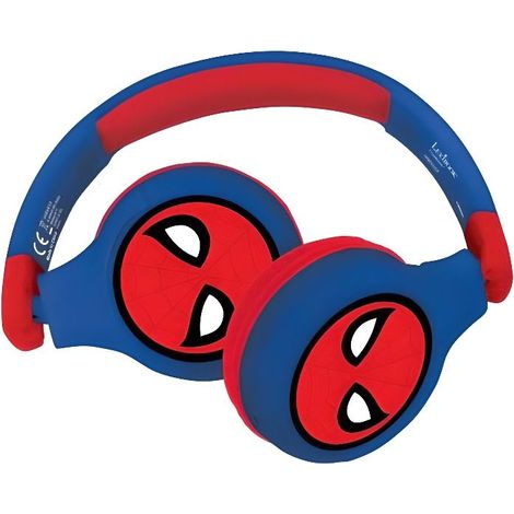 SPIDER-MAN Casque 2-en-1 Bluetooth et filaire confortable et pliable pour enfants avec limitation de son - LEXIBOOK (1/5)