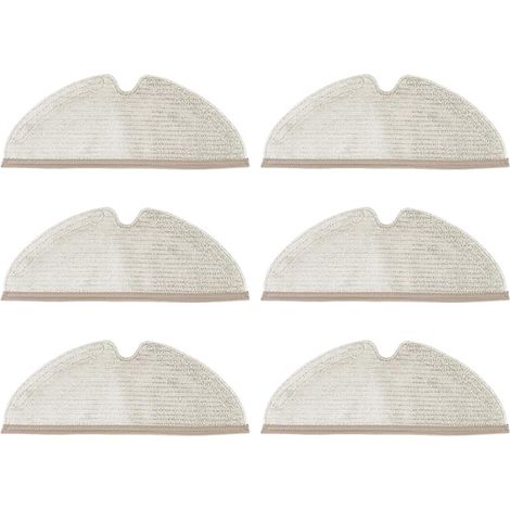 Chiffon En Microfibre - Pour Robot Balai Laveur Roborock S5 Max S6 Pure E5 - Lot De 6 (1/5)