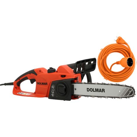 PACK - DOLMAR Tronçonneuse Électrique 1800W - Guide 35 cm ES39TLC + Rallonge de Jardin 20m