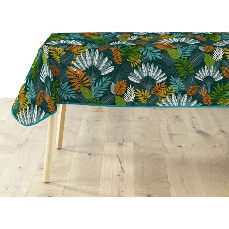 Nappe Imprimé "Panazio" 140x240cm Vert (1/3)